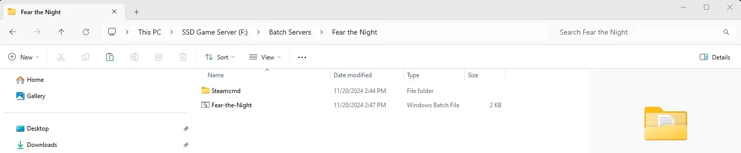 Fear The Night Dedicated Server